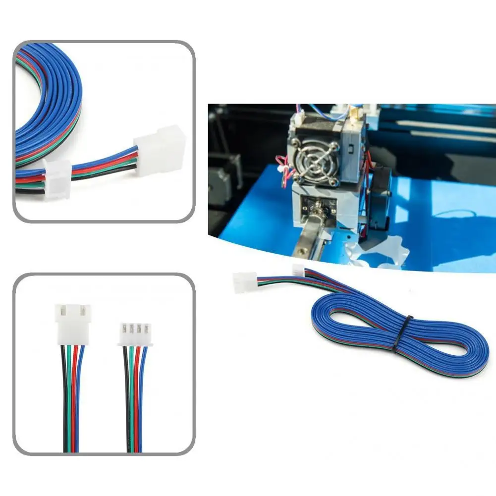 

Пластиковый практичный полезный Удлинительный кабель для двигателя 2 м, экологически чистый шнур для 3D-принтера, не легко потерять