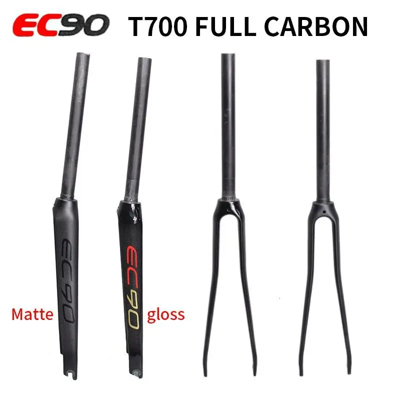Велосипедная вилка из углеродного волокна 3K 700C Ультралегкая Передняя Тормозная