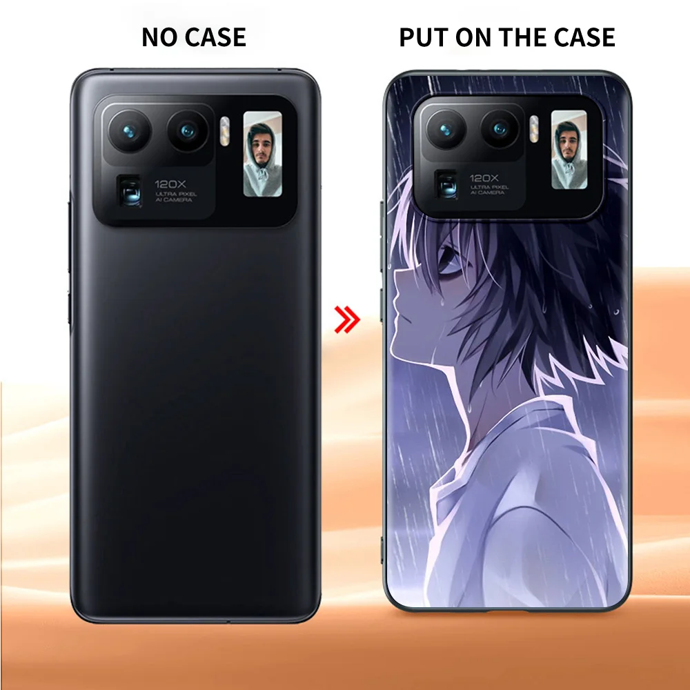 black soft cover for xiaomi mi poco x3 nfc 10t pro m3 11 note 10 lite 9 9t f3 a2 f1 silicone phone case anime death note fundas free global shipping