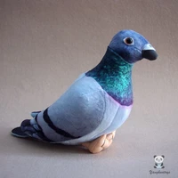 soft gray pigeon stuffed plush dolls toys for children birthday gifts lovely animals model girlfriend present high quality