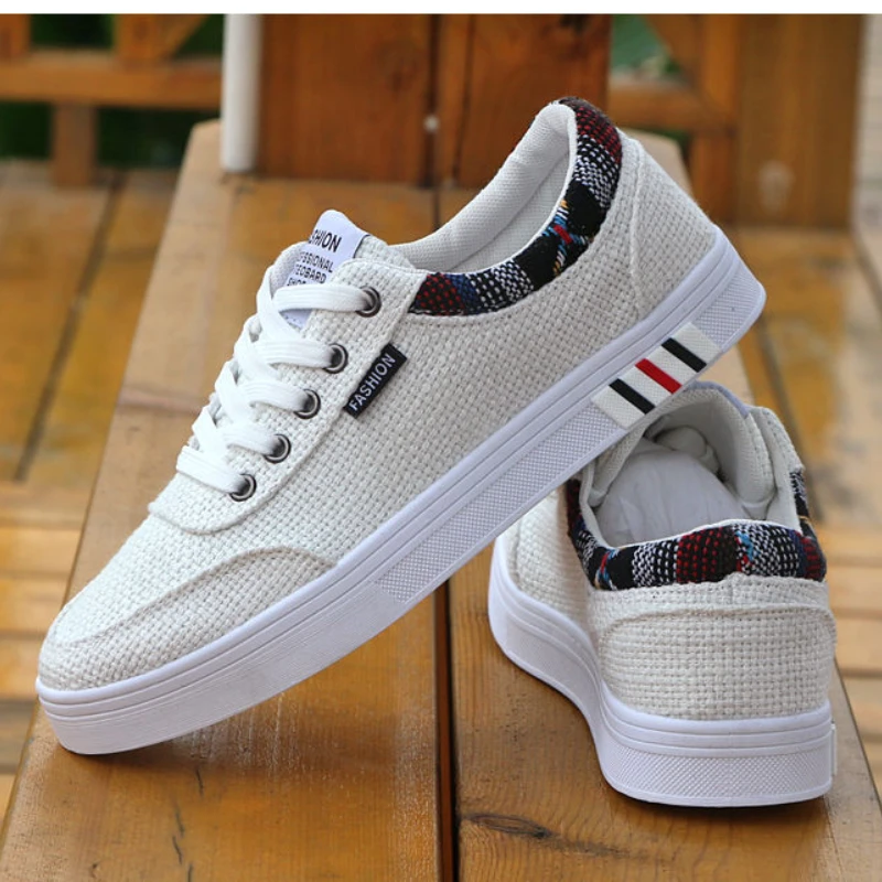 Обувная доска повседневная мужская обувь модная холщовая белая удобная легкая