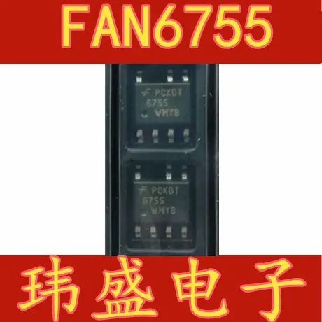 

10 шт./лот FAN6755UWMYB 6755U FAN6755WMYB FAN6755 SOP-7