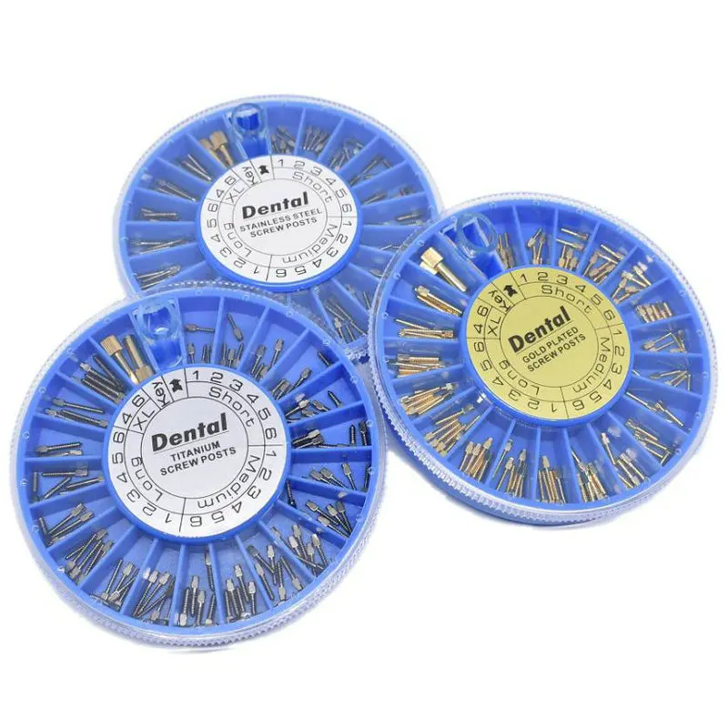 Стоматологический винтовой штифт титановый 120 шт. штифты стоматологического