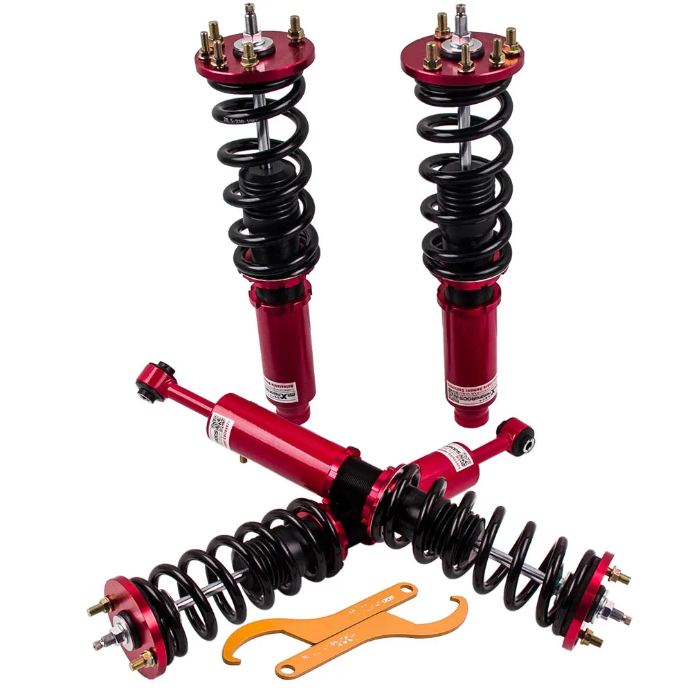 

maXpeedingrods Suspension Spring Strut Adjustable Damper Shock Absorbers Coilovers for Honda Accord 03-07 Acura TSX 04-08