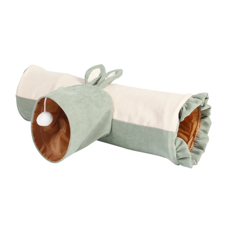 Rats Hamsters T Shape 3 Way Tunnel Pet Toy Cat Puppy Playing Tube Kitten Rabbit Collapsible Cave Exercise Bed Small Animal Toys |
