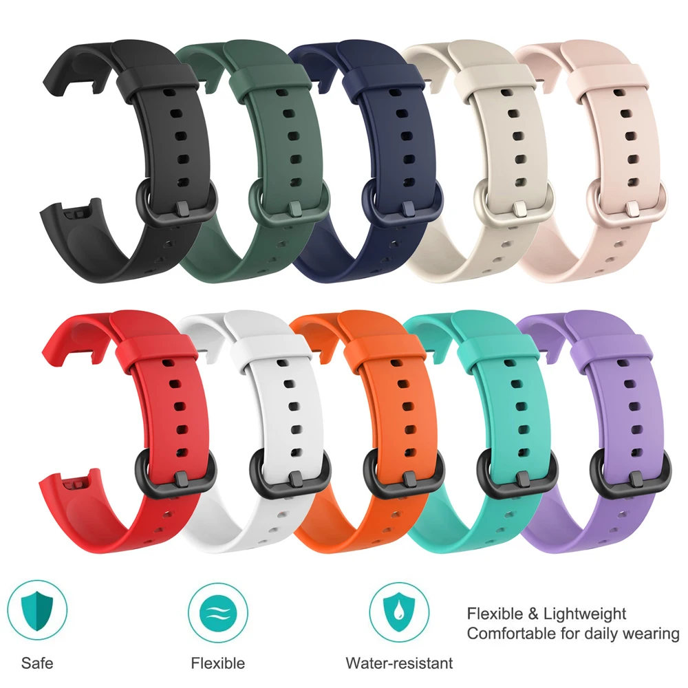 Replacement Strap For Mi Watch Lite Silicone Watchbands Watch Strap For Redmi Watch 2 Lite Strap Correa Bracelet With Case