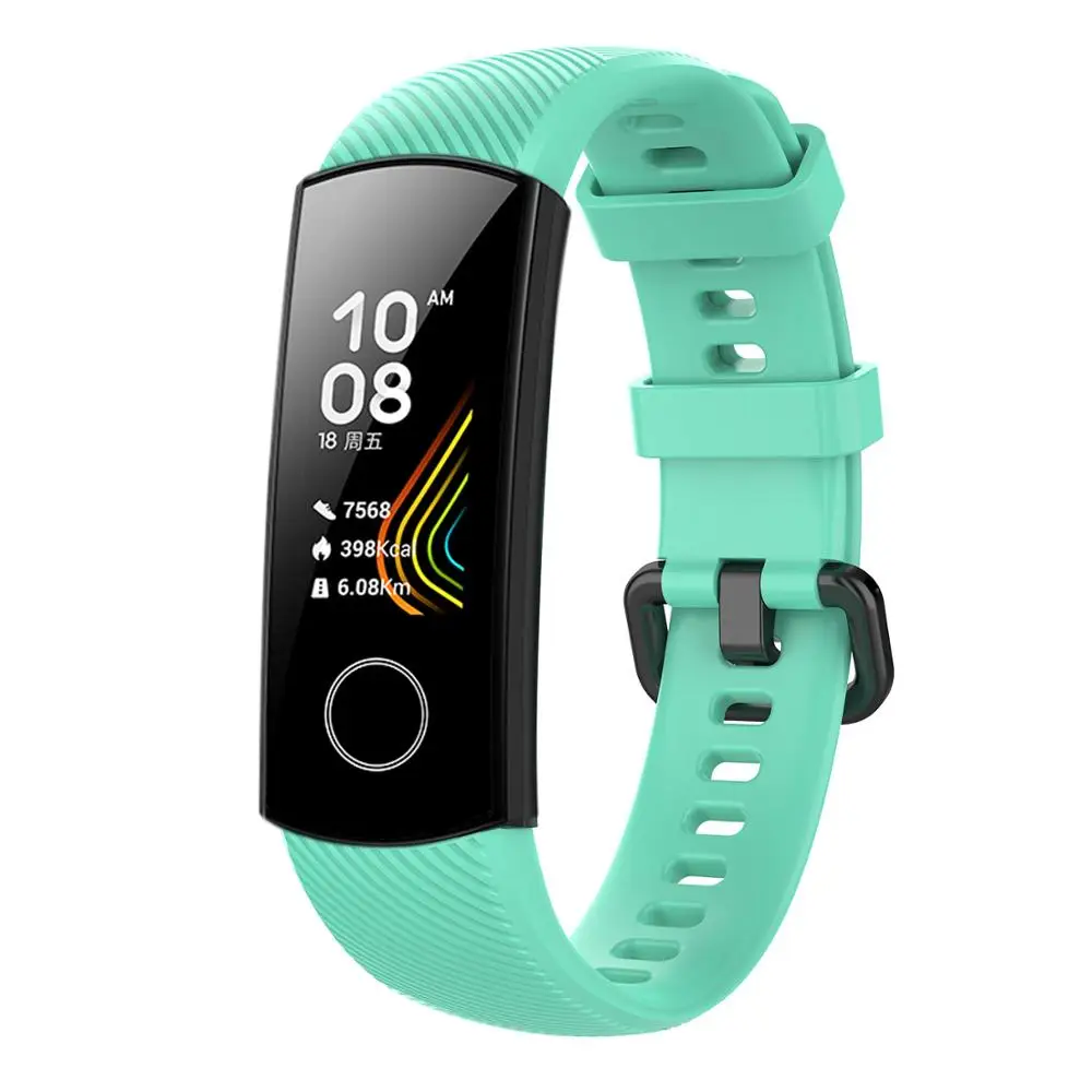 Силиконовый браслет для huawei honor Band 5 Смарт-браслет Amoled Band для honor band 5 глобальная версия Correa honor band 4