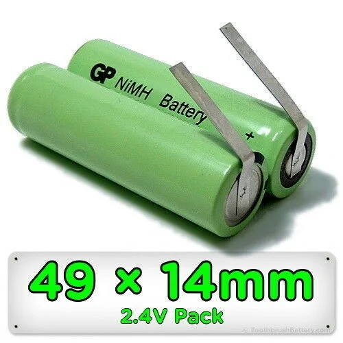 

Replacement Shaver Battery for Philips Philishave Norelco Braun NiMH 49mm x 14mm