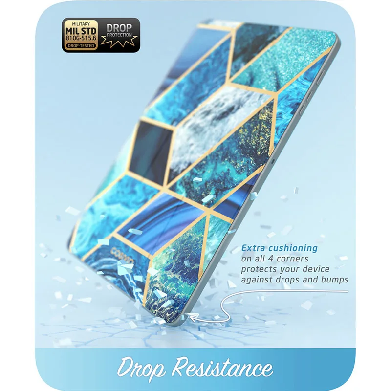 i blason for samsung galaxy tab s7 fe case 12 4 2021 release cosmo full body trifold with built in screen protector smart cover free global shipping