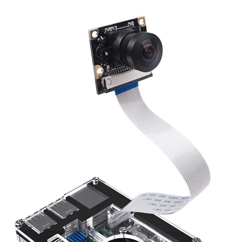 Для Raspberry Pi 3 B + 4 камера ночного видения широкоугольный Рыбий глаз 5M Pixel 1080P для Model |