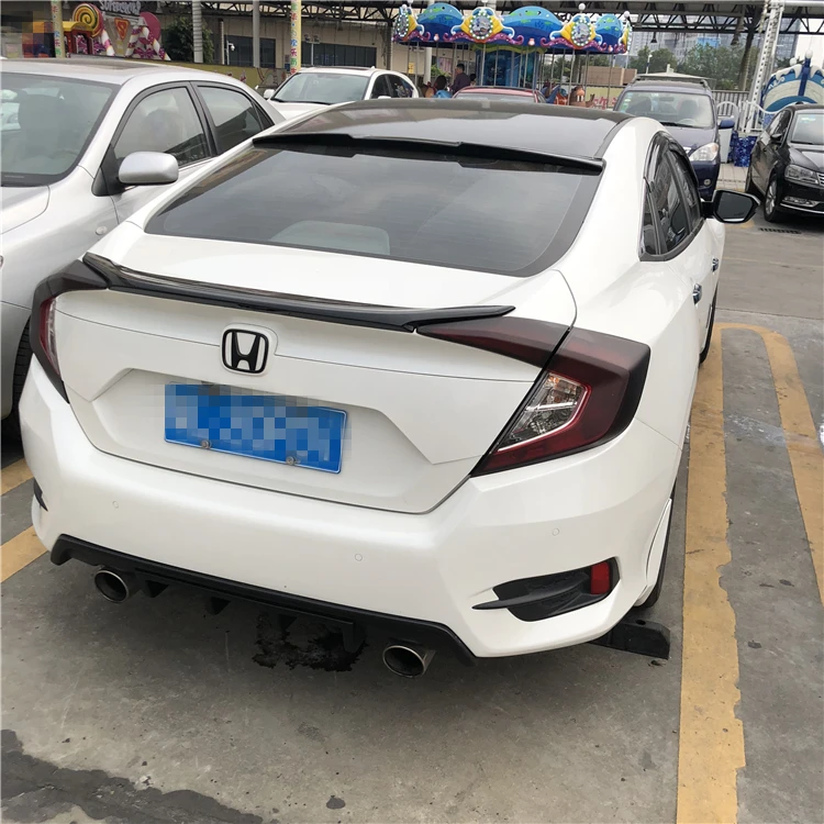 Спойлер на крышу для HONDA Civic 2016-2018 высококачественный автомобильный спойлер из