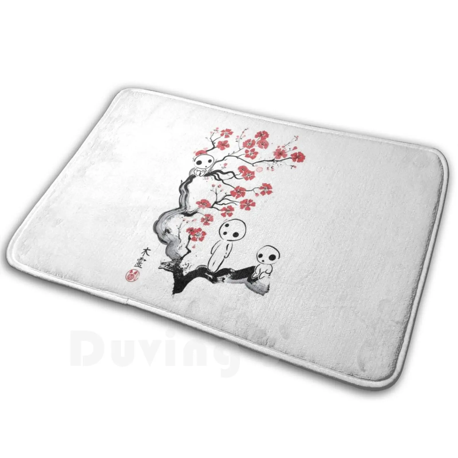 Коврик с изображением лесных алкогольных напитков нескользящий коврик для пола