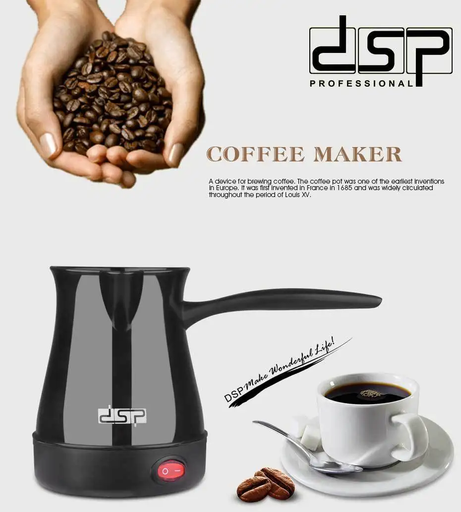 

Portable Electric Coffee Maker Machine Turkish Coffee Pot Italian Coffee Mocha Pot Espresso Machine