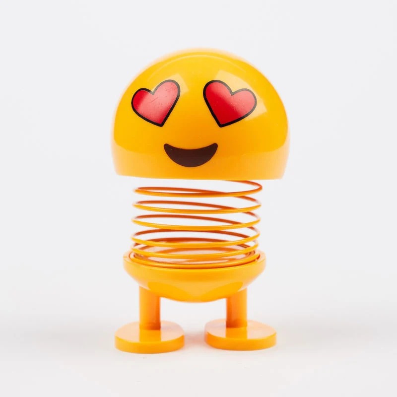 Игрушка с движущейся головой в упаковке Весенняя кукла со смайликом и украшение