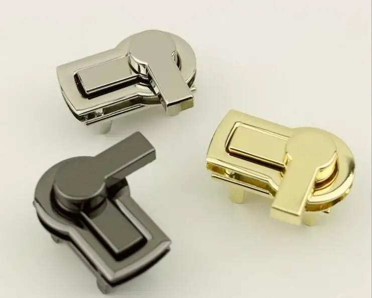 

(10 Pcs/lot) Wholesale Handbag Hardware Accessories High-end Handbag Leather Goods Metal Rotary Twist Lock Accessories