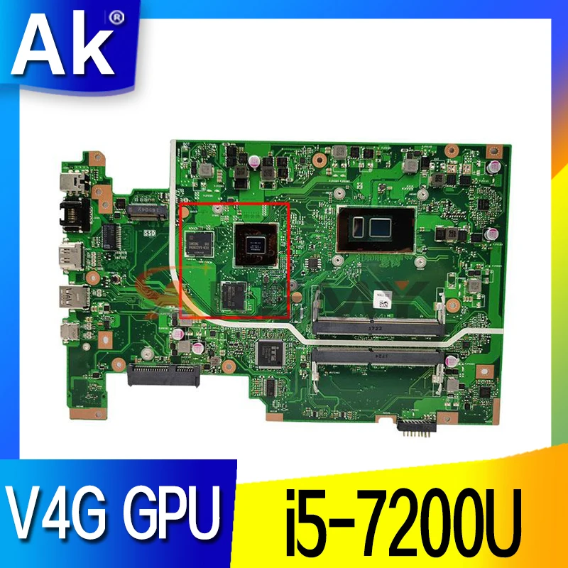 

X705UV MB i5-7200U V4G GPU Mainboard For ASUS X705UVR X705UQ X705UB X705UD X705UDR X705UN X705U Laptop Motherboard