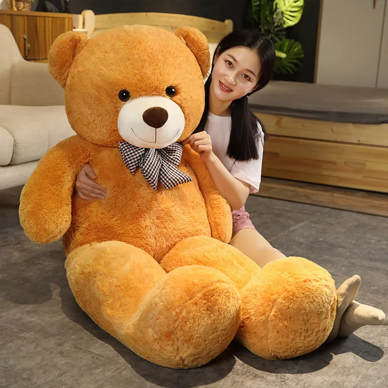

95/120/145cm Dropshipping High Quality Empty Teddy Bear Bear Skin Coat Soft Big Skin Shell Semi-finished Plush Toys Soft Kids