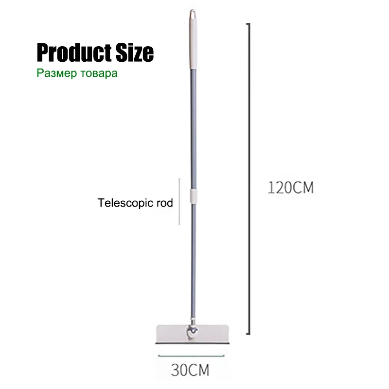 

Multifunction Glass Cleaning Brush 360 Degree Rotating Glass Wiper Telescopic Mop For Washing Windows Household Cleaning Product