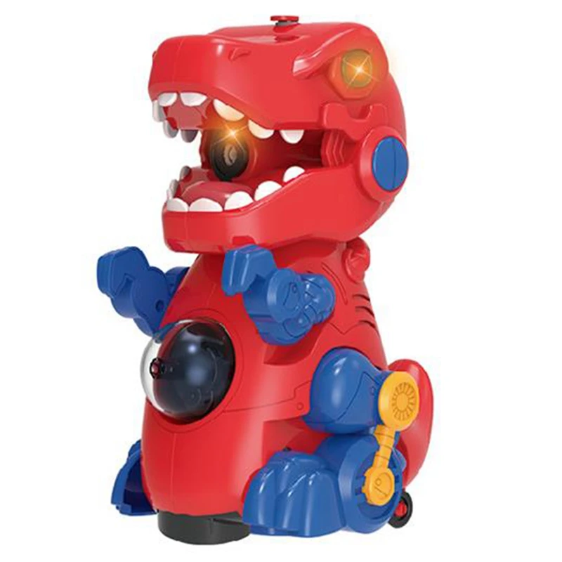 

Electric Dinosaur Bubble Machine Music Lighting Toys Automatic Bubble Blower Toy