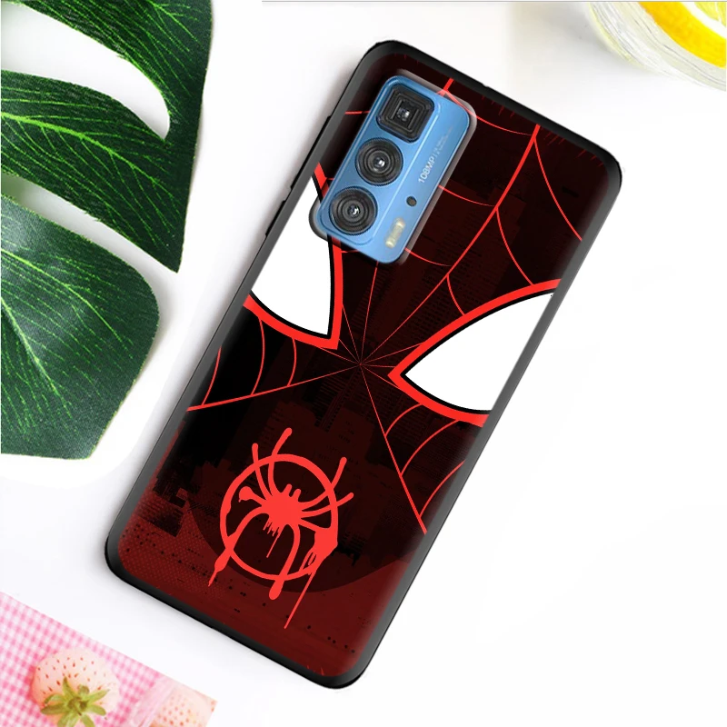 spider man marvel cool for motorola moto g60 50 40 x3 e6i e7i power edge 20 pro lite fusion 5g 2021 soft black phone case free global shipping