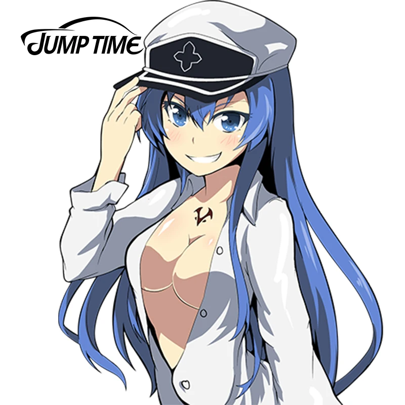 JumpTime 13 см x 10 4 Униформа Соблазнительная Автомобильная наклейка Akame Ga Kill аниме JDM оконная Наклейка 3D