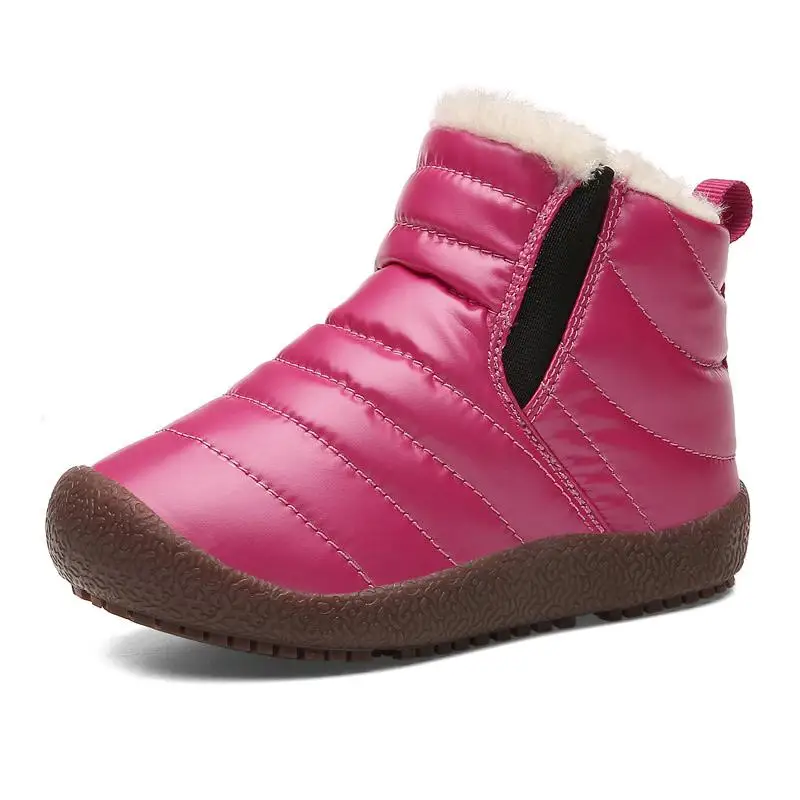 2019 New Winter Children Shoes Leather Waterproof Martin Boots For Brand Girls Boys Rubber Fashion Sneakers Baby Snow Boot | Детская