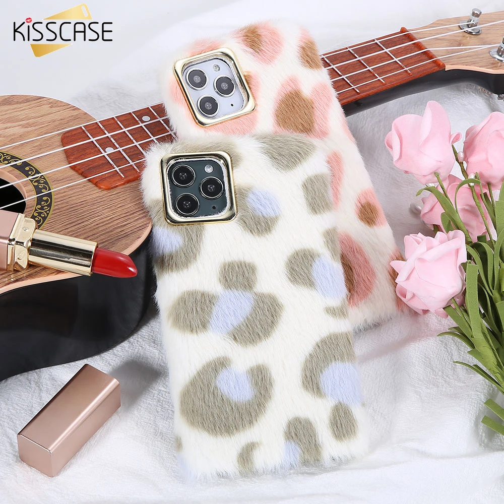 Теплый мягкий чехол KISSCASE для телефона Samsung S9 милый леопардовый S8 Etui Note10 Plus