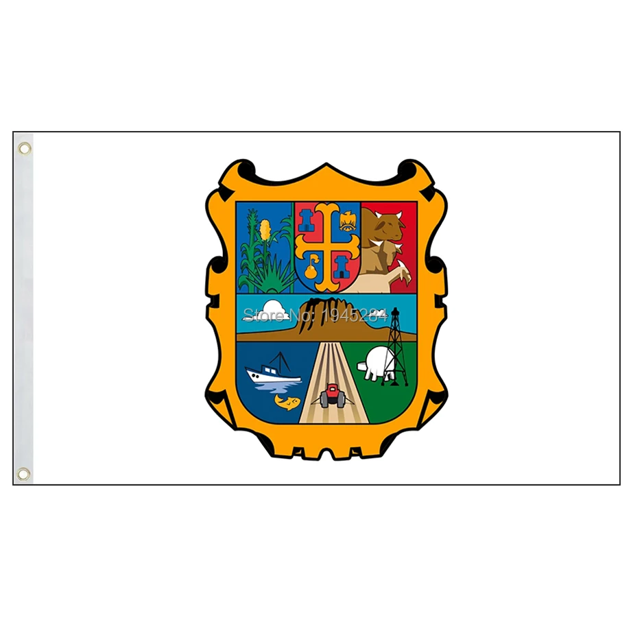 Флаг Штата Мексики Тамаулипас баннер штата 3x5 футов 90x150 см полиэстер | Дом и сад