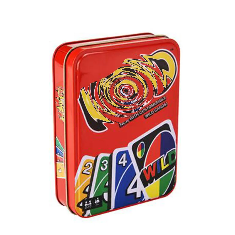 Игры Mattel UNO: классические (жестяная коробка) утолщенные расширенные игровые карты