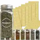 8 листов наклеек для специй, банки, фотоемкость, этикетка для приправ, кухонные прозрачные наклейки на банки, стикеры для специй в коробке