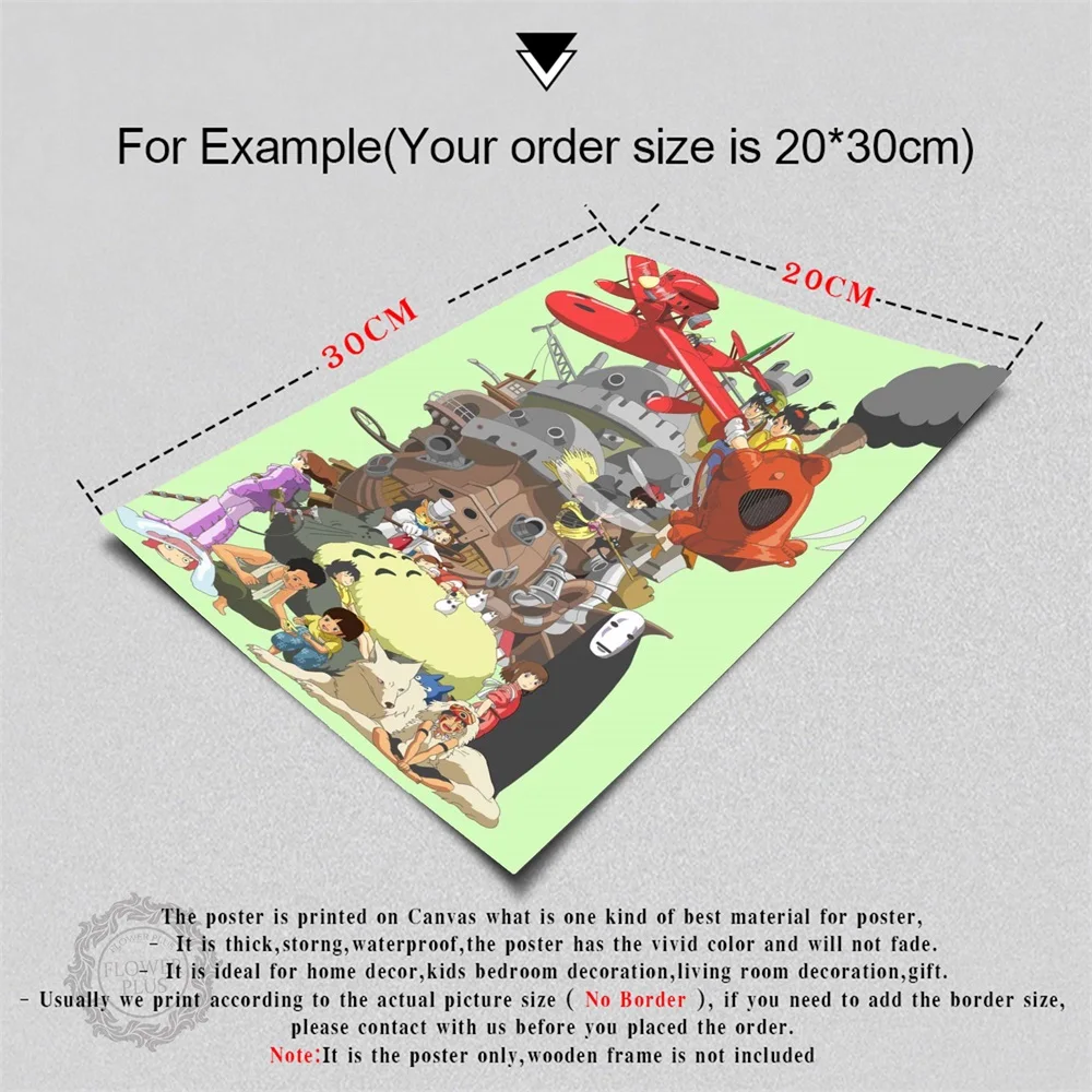 

Miyazaki House Anime Figures Vintage Poster Prints Oil Painting On Canvas Wall Art Murals Pictures For Living Room Decoration
