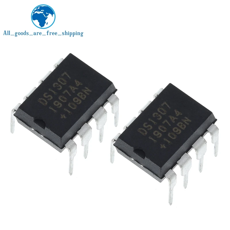 TZT 10 шт. DS1307 1307 DIP-8 часы в реальном времени 64x8 последовательный I2C RTC новый оригинальный