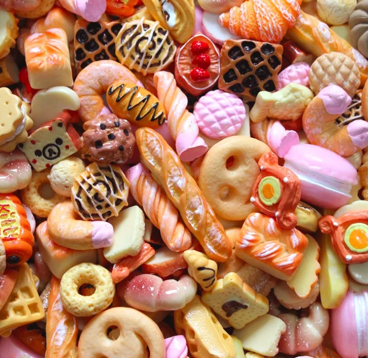 10pcs resin candy charms blessing bag accessories diy slime filling cream gel mobile phone shell lollipop pack candy charm free global shipping