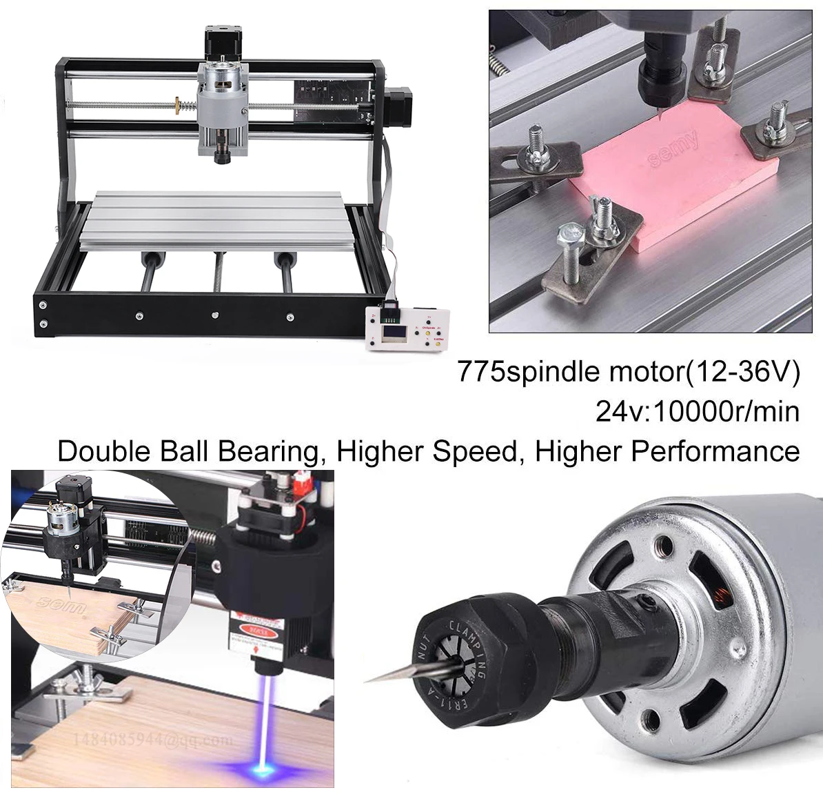 CNC 3018 PRO лазерный гравер ЧПУ деревообрабатывающий станок GRBL ER11 Хобби DIY гравировальный станок для дерева PCB PVC мини CNC3018 гравер