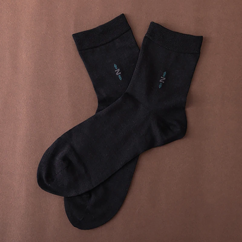 Мужские деловые носки из натурального шелка Бесшовные дышащие с защитой от