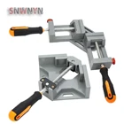 Угловой зажим из алюминиевого сплава, деревообрабатывающий правый угловой зажим 90 градусов, регулируемый ручной инструмент для папки с одной и двумя ручками