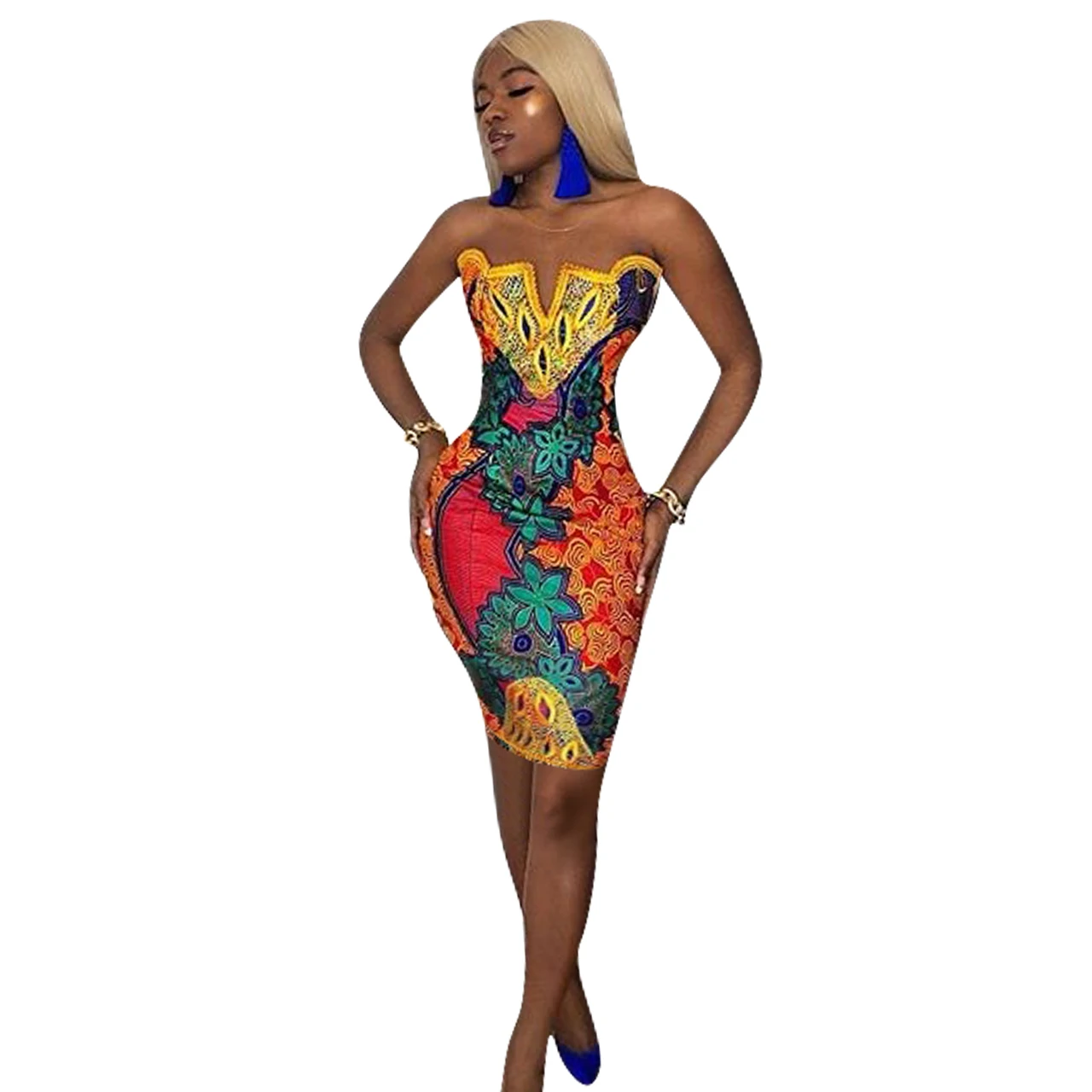 2019 горячее предложение Европейское и американское сексуальное платье с