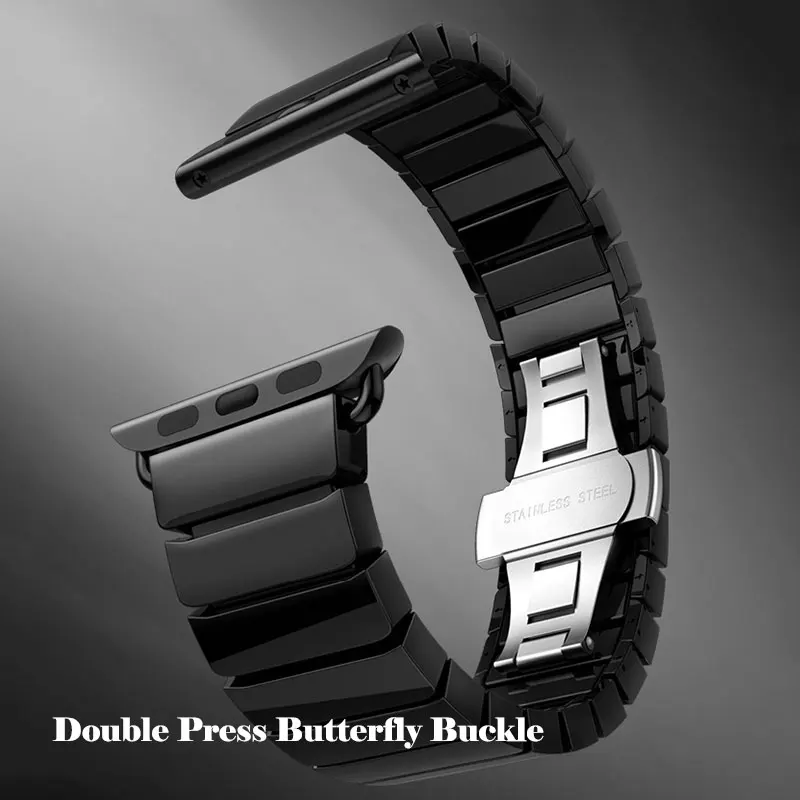 Ремешок для часов UTHAI керамический Apple Watch Band 42 мм 38 1/2/3 браслет смарт-часов