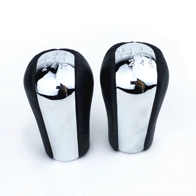 Ручка переключения передач из искусственной кожи MT хромированная для TOYOTA Corolla Yaris