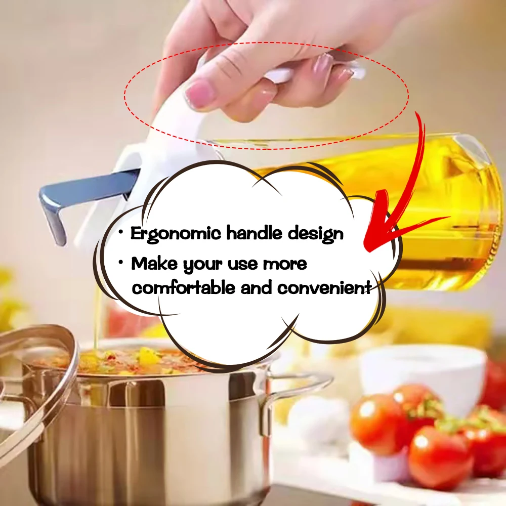 1 шт. Бытовая герметичная стеклянная бутылка для масла с автоматическим