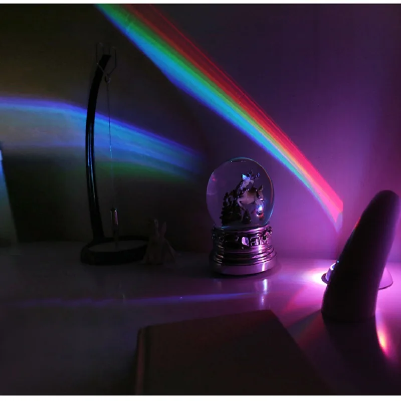 

2021 LED Colorful Night Lights Romantic Sky Rainbow Projector Lights Portable Home Decor Creative Novelty Lamp Children's Gift