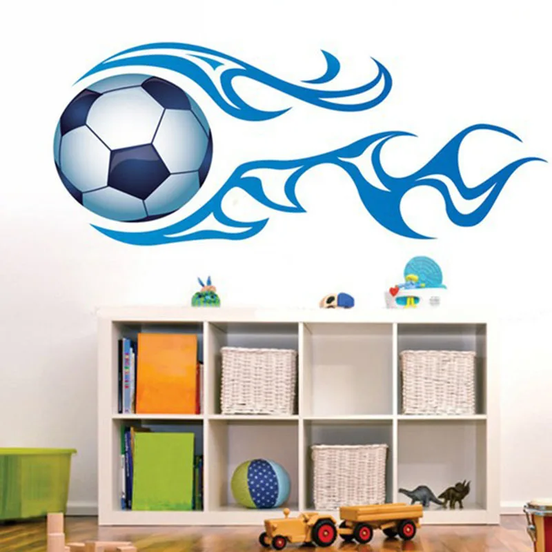 

Football Sports Wall Sticker-Personalised Boys Name with Footballs Sports Vinyl Wall Sticker Decal