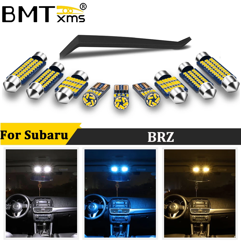 

BMTxms For Subaru BRZ 2013 2014 2015 2016 2017 2018 2019 2020 Canbus LED Car Interior Light Kit Vehicle Map Dome Trunk Led Bulbs