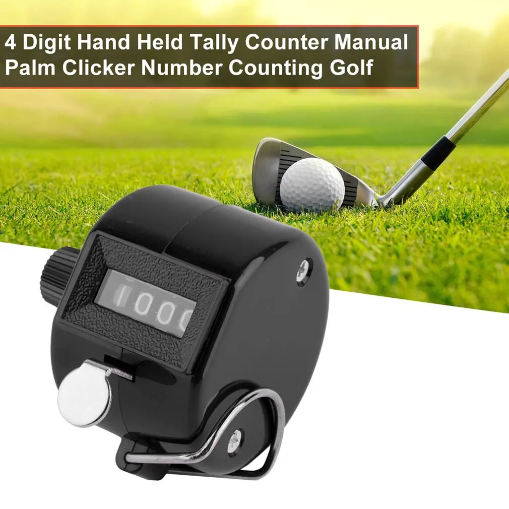 

Mini 4 Digit Number Counters Hand Finger Mechanical Manual Counting Tally Timer Outdoor Sport Golf Soccer Counter Key Ring