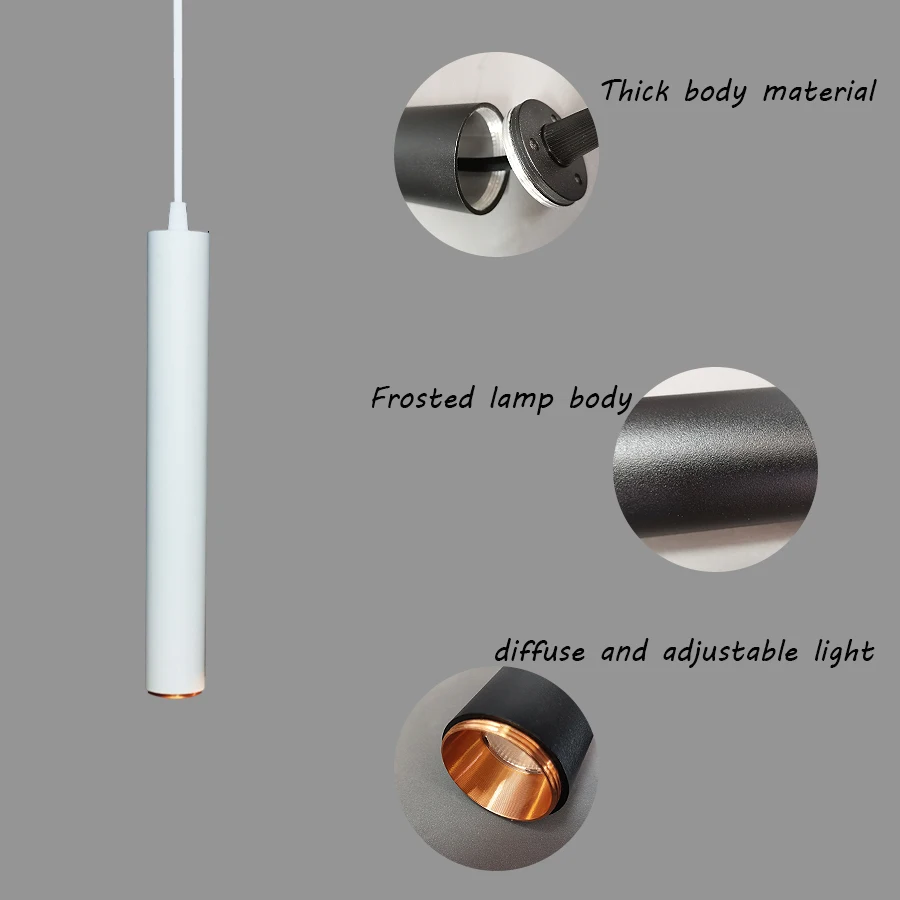Светодиодные подвесные светильники длинные трубчатые декоративный шнур для