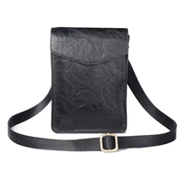 universal waist bags fashion men casual leather shoulder pocket pu pouch crossbody bags male mobile phone bag for smartphone