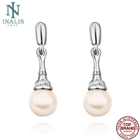 inalis water drop imitation pearl earrings for women fashion design luxurious white color earring birthday jewelry gift hot sale