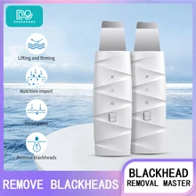 Ultrasonic Skin Scrubber Red Light Therapy Whitening skin care Ion Face Cleaning Shovel Peeling Acne Blackhead Removal