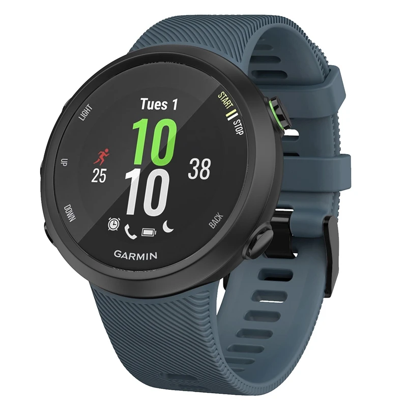 2x сменный ремешок для Garmin Forerunner GPS часы 35 силиконовый ремешок-темно-синий и