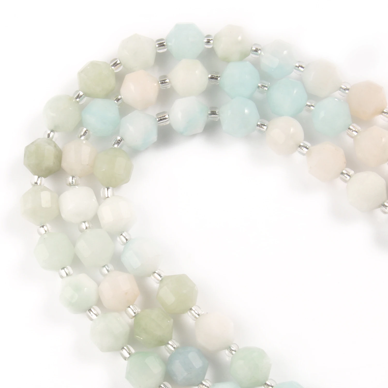 

Wholesale Amazonite Beads Natural Stone Bedas for Jewelry Making Loose Spacer Faceted Sharp Beads DIY Necklace Bracelet 15inch
